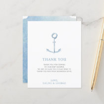 Budget Anchor Nautical Baby Shower Thank You