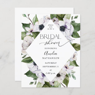 Budget Anemone White Floral Bridal Shower