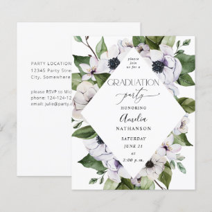 Budget Anemone White Floral Graduation