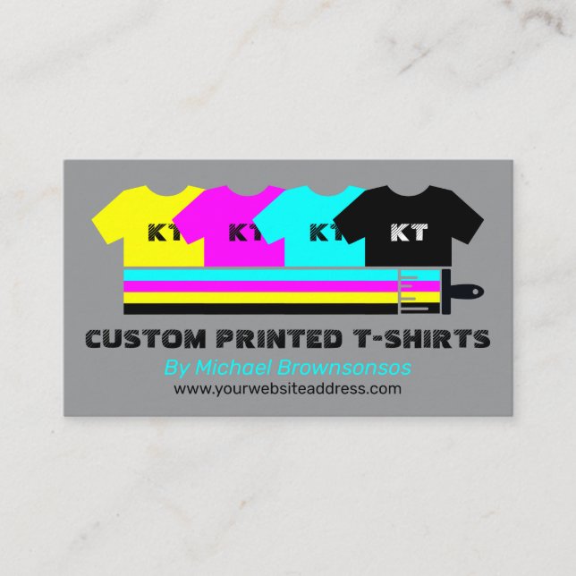 Budget Apparel Store Contact Calling Card (Front)