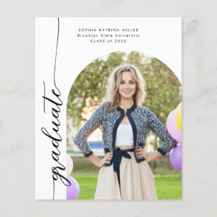 Budget Arch Graduate Photo Graduation Announcement