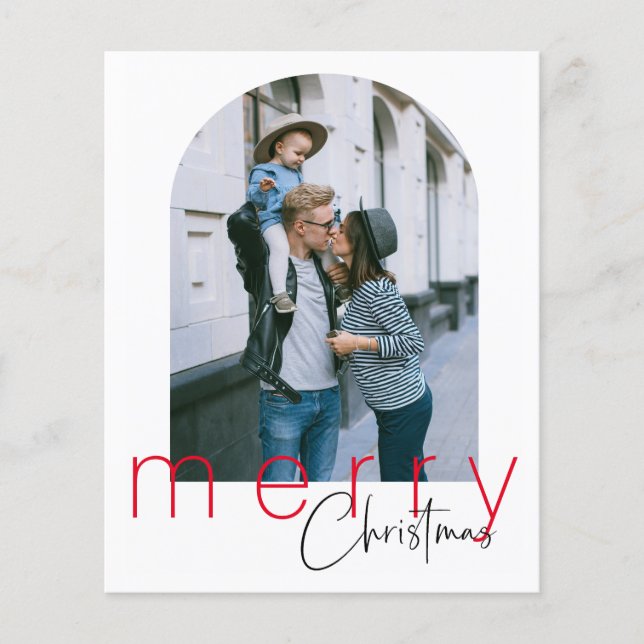 Budget Arch Merry Christmas Greetings Card Flyer (Front)