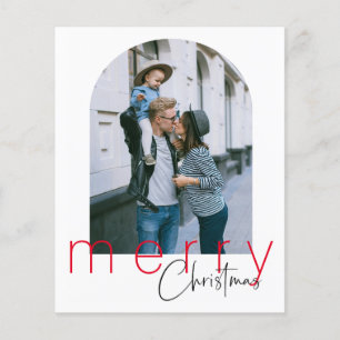 Budget Arch Merry Christmas Greetings Card Flyer