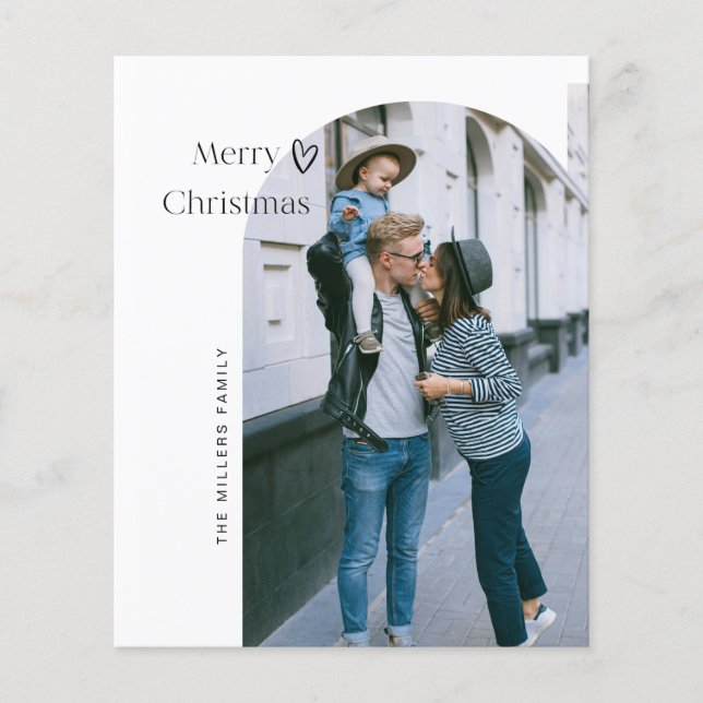 Budget Arch Merry Christmas Greetings Card Flyer (Front)