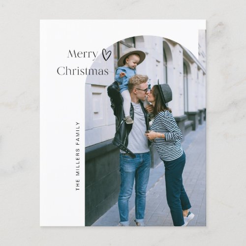 Budget Arch Merry Christmas Greetings Card Flyer