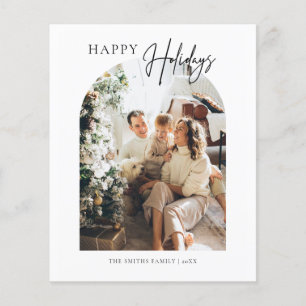 Budget Arch Merry Christmas Greetings Card Flyer