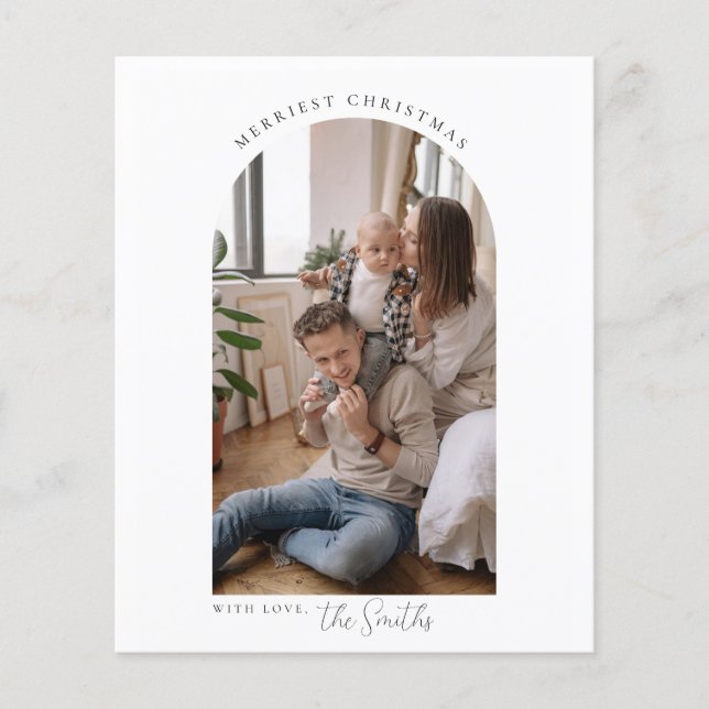 Budget Arch Merry Christmas Greetings Card Flyer (Front)