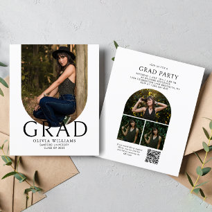 BUDGET Arch Photo Collage QR Code Graduation Party