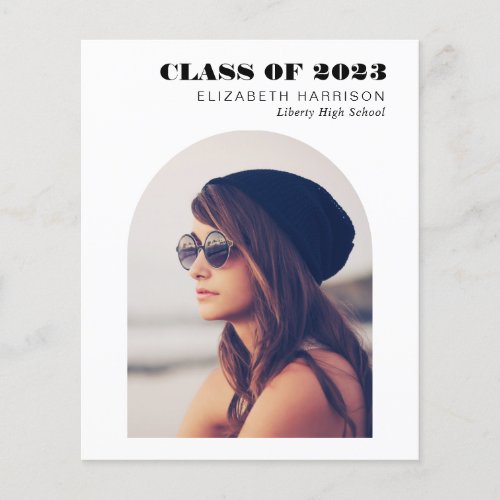 Budget Arch Photo Graduation Announcement