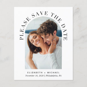 Budget Arch Photo QR Code Save The Date