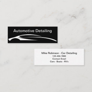 Budget Automotive Detailing Business Cards