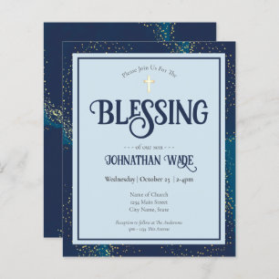 Budget Baby Blessing invitations Flyer