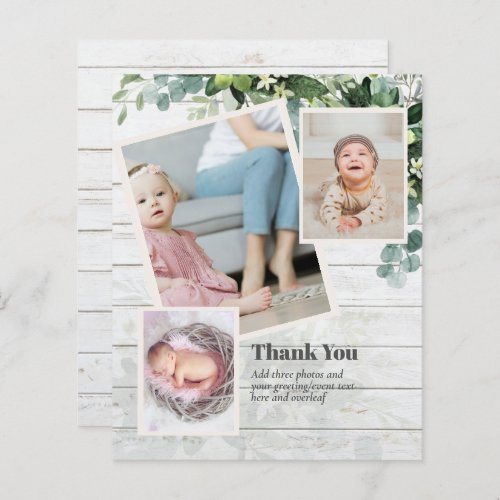 BUDGET Baby Event THANK YOU CARDS Photo Collage