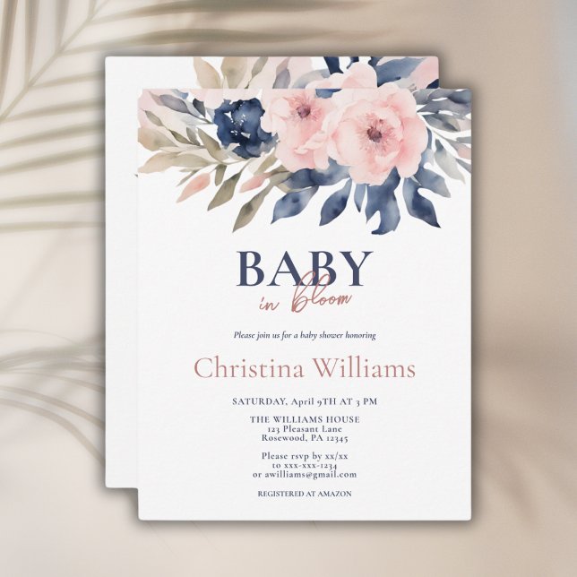 Budget Baby in Bloom Baby Shower Invitation (Creator Uploaded)