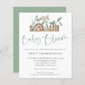 Budget Baby In Bloom Boho Shelf Baby Shower Invite (Front/Back)