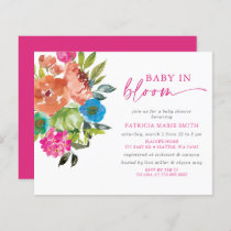 Budget Baby in Bloom Pink Floral Girl Baby Shower