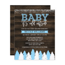 Budget Baby It's Cold Outside Snow Boy Baby Shower