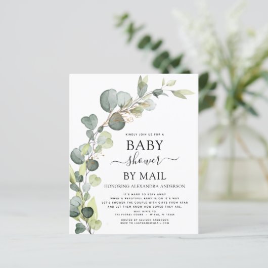 Budget Baby Shower By Mail Eucalyptus (Standing Front)