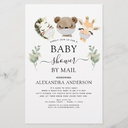 Budget Baby Shower By Mail Woodland Invitation