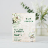 BUDGET Baby Shower Cala Lillie Rustic Chic Shabby (Standing Front)