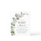 Budget Baby Shower Greenery Eucalyptus Invitations