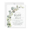 Budget Baby Shower Greenery Eucalyptus Invitations