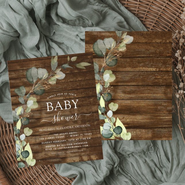 Budget Baby Shower Greenery Eucalyptus Rustic (Creator Uploaded)