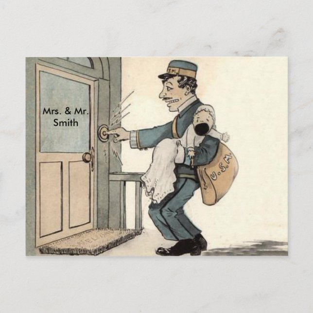 budget BABY SHOWER Invitation neutral Postcard (Front)