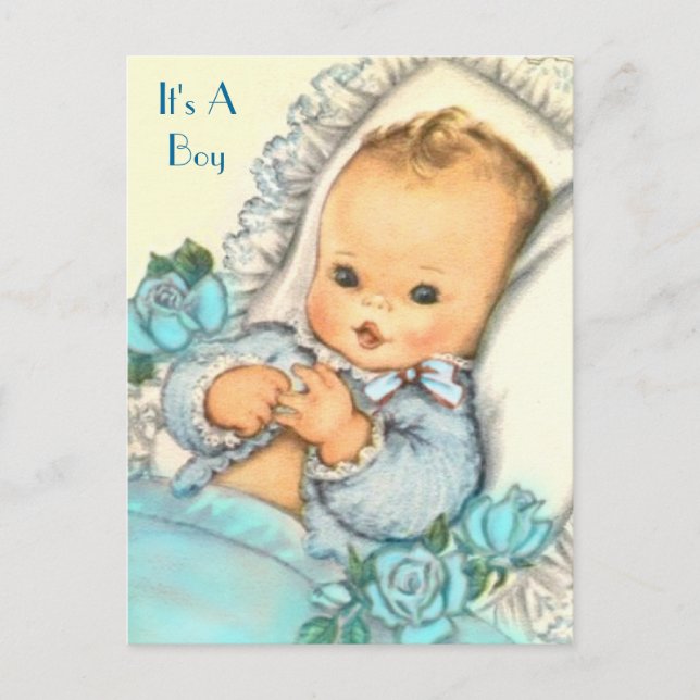 budget BABY SHOWER Invitation Postcard (Front)