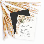 Budget baby shower pampas modern black flyer<br><div class="desc">Budget baby shower pampas grass and eucalyptus modern boho elegant stylish party design. In a contemporary terracotta,  sage green,  natural,  cream and black colorway.</div>