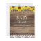 Budget Baby Shower Rustic Sunflower Invitation