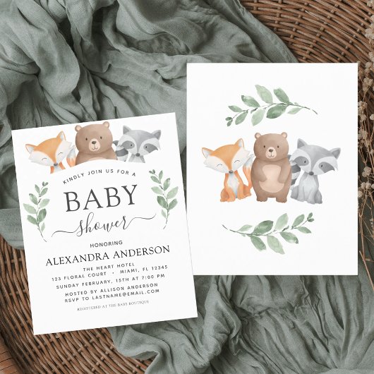 Budget Baby Shower Woodland Eucalyptus