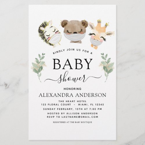 Budget Baby Shower Woodland Eucalyptus Greenery