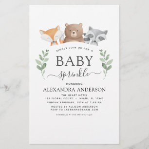 Budget Baby Sprinkle Shower Woodland Eucalyptus