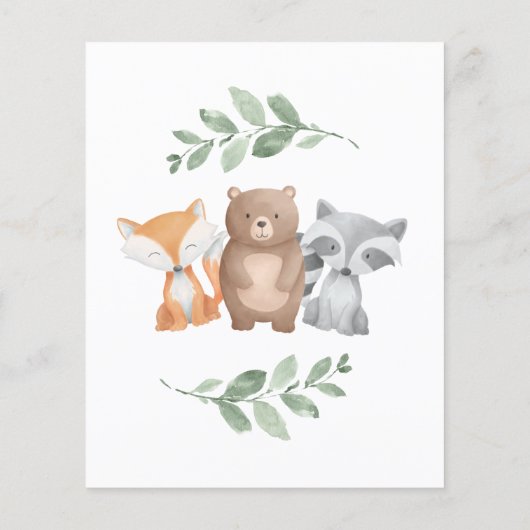 Budget Baby Sprinkle Shower Woodland Eucalyptus (Back)