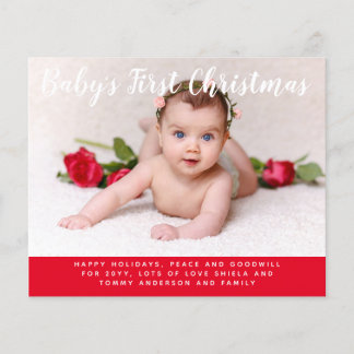 Budget Babys First Christmas PHOTO Letter