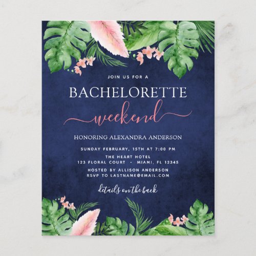 Budget Bachelorette Weekend Itinerary Tropical
