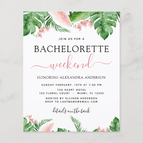 Budget Bachelorette Weekend Itinerary Tropical