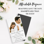 Budget Bargain Save The Date Magnets 25 For $10.50 at Zazzle