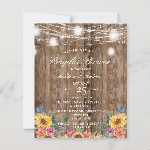 Budget Barn Wood   Sunflower Couples Shower