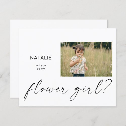 Budget Be My Flower Girl Small Photo Proposal
