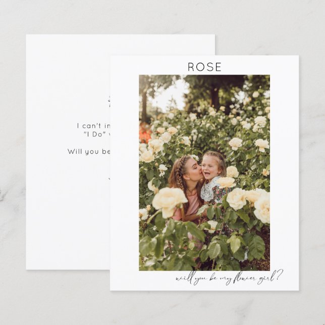 Budget Be My Matron of Honor Photo Proposal Scri V (Front/Back)