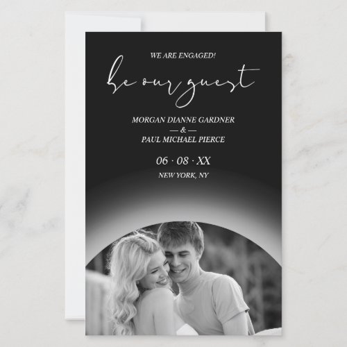 Budget Be our Guest Whimsical Script Wedding Photo