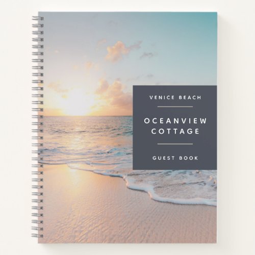 BUDGET Beach House Vacation Photo Guest Comments Notebook