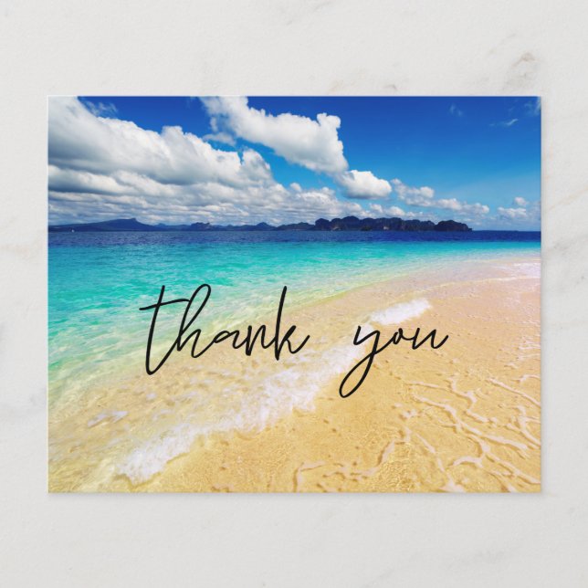 Budget Beach & Ocean Thank You (Front)