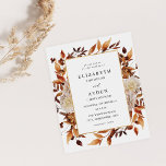 Budget Beige Fall Floral 2 Wedding Flyer<br><div class="desc">******* MATTE PAPER IS THIN. UPGRADE FOR A THICKER PAPER. NO ENVELOPES INCLUDED. FOR CARD STOCK, THICKER CARDS, CHECK OUT THE LINK BELOW. CARD STOCK, THICKER CARDS HAVE AN OPTION FOR ENVELOPES OR INCLUDES THEM******** No envelopes, paper flyer version. Save money on formal invitations with this small invitation. Get your...</div>