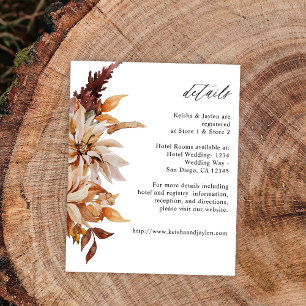 Budget Beige Fall Floral Details Flyer