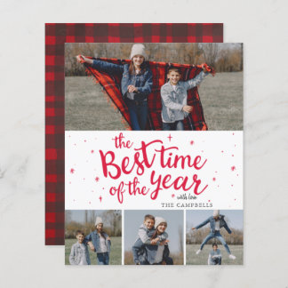 Budget Best Time of The Year Photo Holiday Card