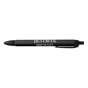 BUDGET Bestman Groomsman GIFTS Classic Black Pen
