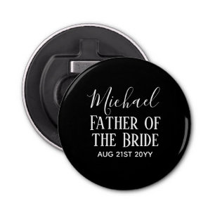BUDGET Bestman Groomsmen Gifts Black White Bottle Opener